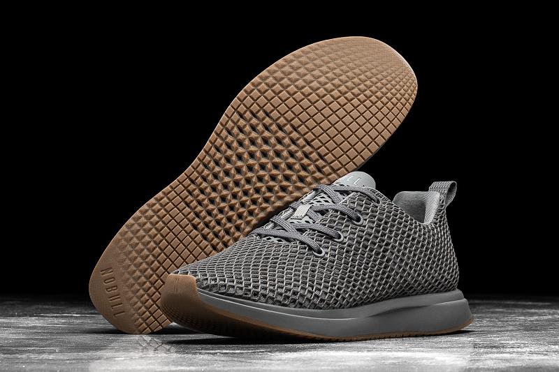 Men's Nobull Concrete Mesh Running Shoes Grey | SG A2015H